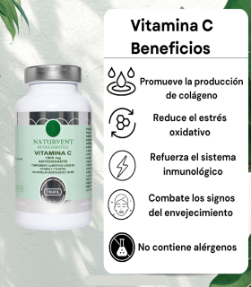 VITAMINA C 1000 mg. Potente Antioxidante.