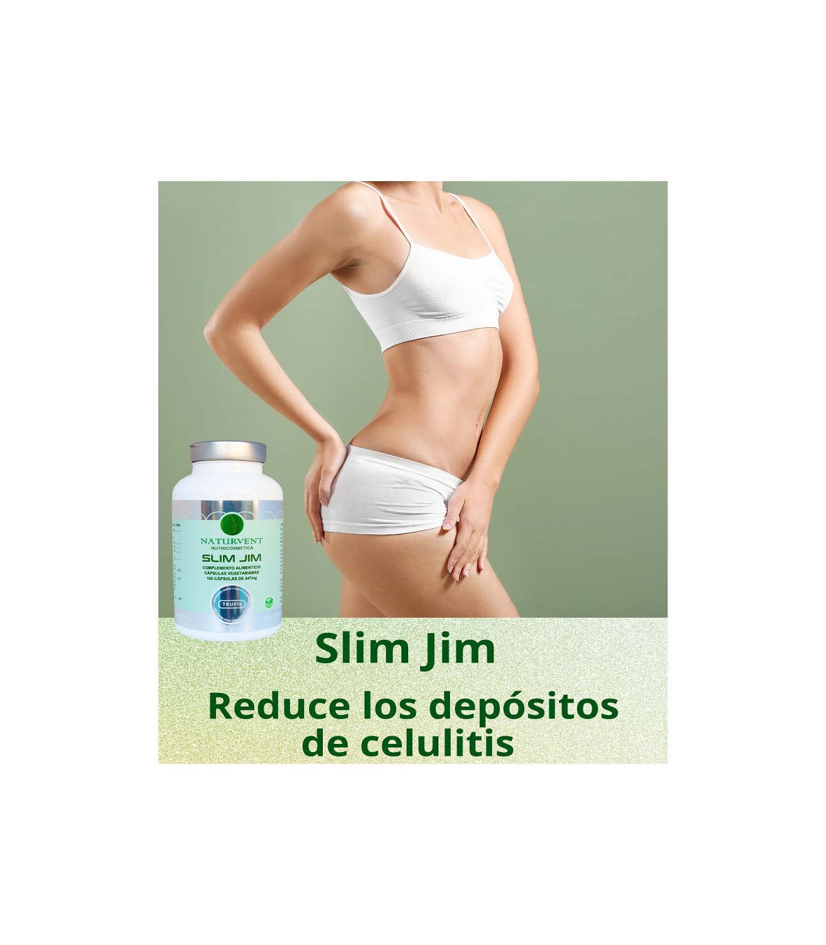 SLIM JIM. Reduce Celulitis, Grasas, Michelines y Piel de Naranja.